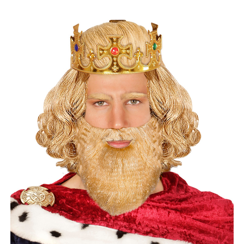 Plné fúzy, blond, s gumičkou